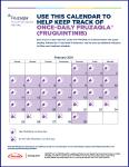 FRUZAQLA® (fruquintinib) Interactive Dosing Calendar.